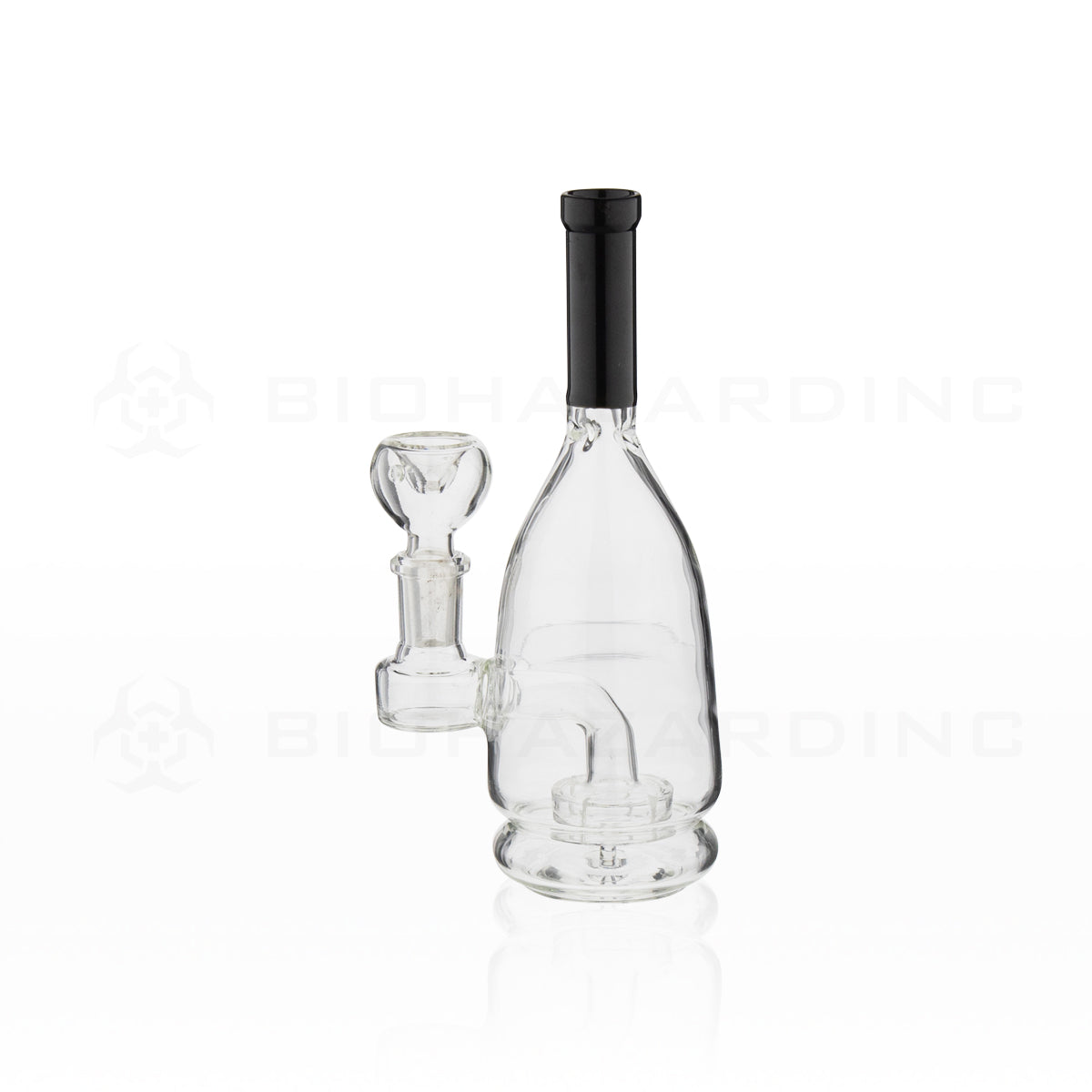 Novelty | Showerhead Percolator Wine Bottle Water Pipe | 7" - Glass - Red Novelty Bong Biohazard Inc   