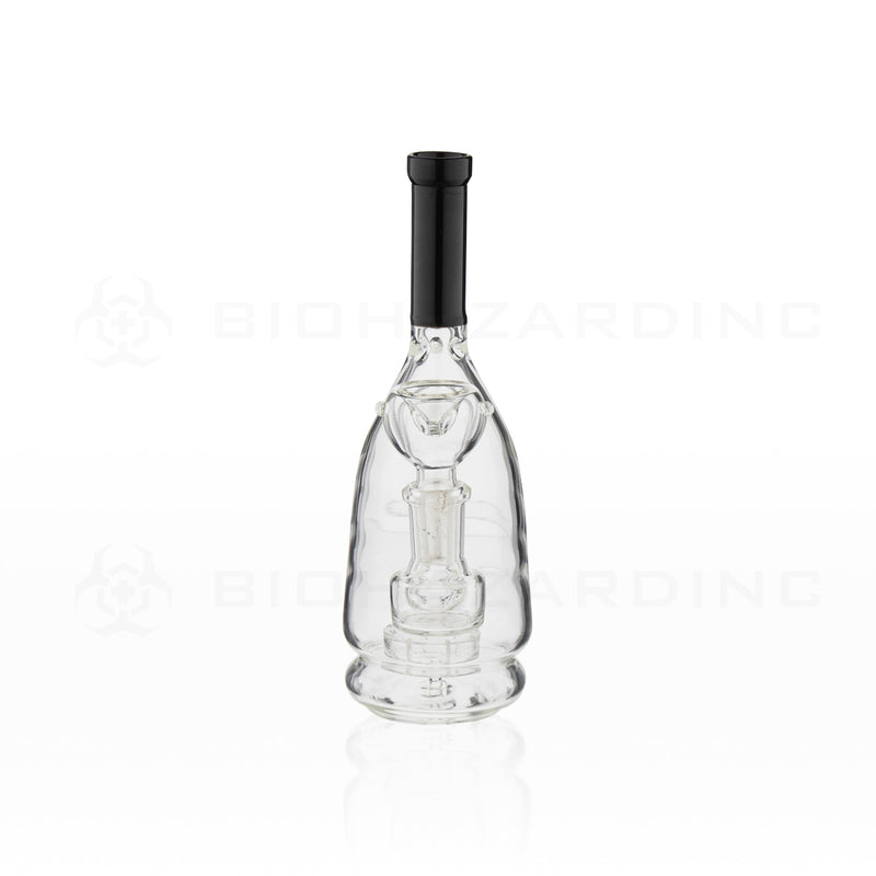 Novelty | Showerhead Percolator Wine Bottle Water Pipe | 7" - Glass - Red Novelty Bong Biohazard Inc   