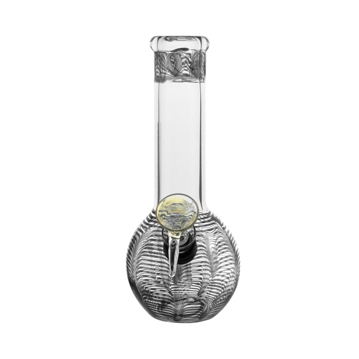 Wrap & Rake | Flame Top Glass Water Pipe | 8" - Slide Glass Bong Biohazard Inc   