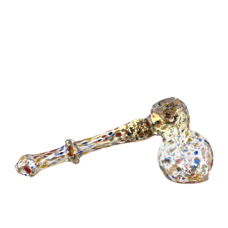 Bubbler | Colorful Frit Speckled | 6" - Assorted Colors Glass Bubbler Biohazard Inc   