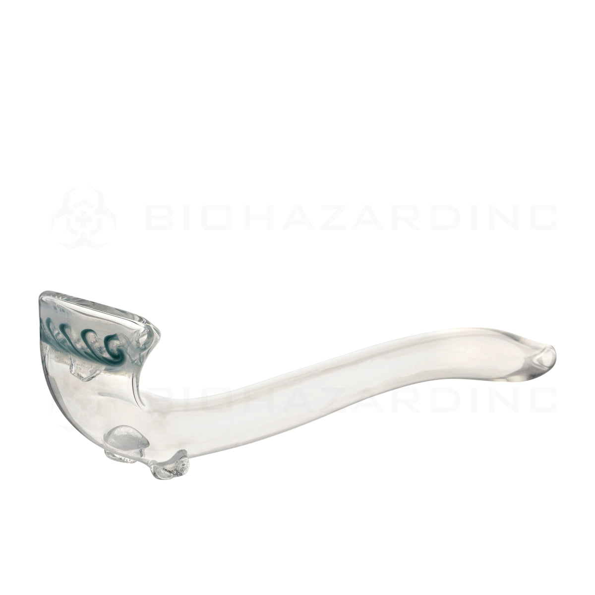 Hand Pipe | Gandalf Hand Pipe | 14" - Glass - Clear  Biohazard Inc   