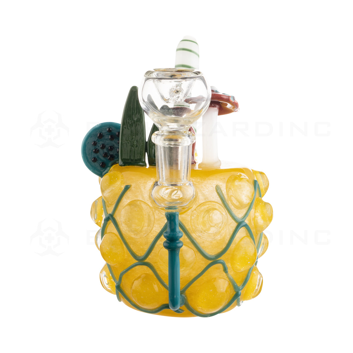 Novelty | Pina Colada Water Pipe | 6" - Glass - Yellow  Biohazard Inc   