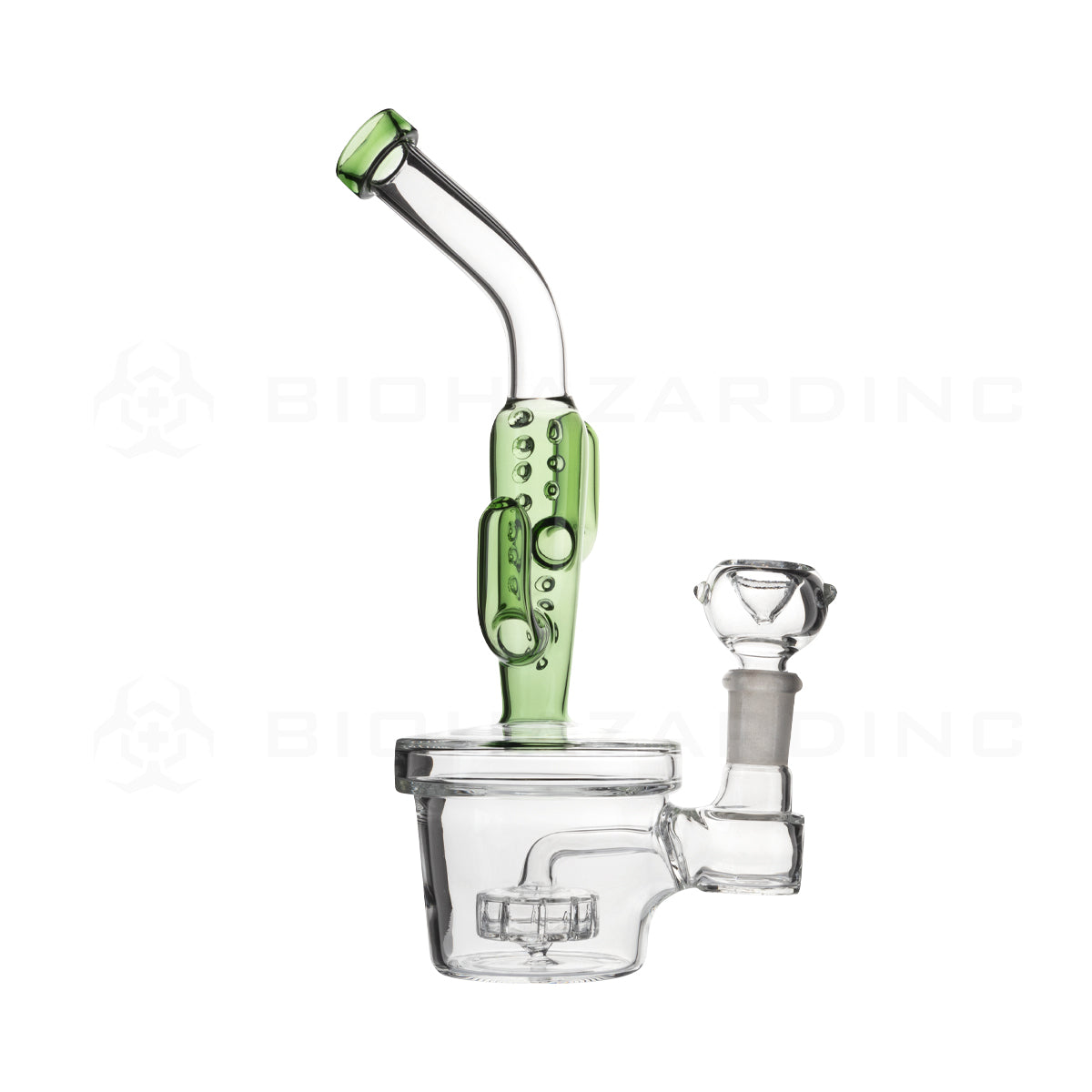 Novelty | Potted Cactus Water Pipe | 8" - Glass - Assorted Colors  Biohazard Inc   