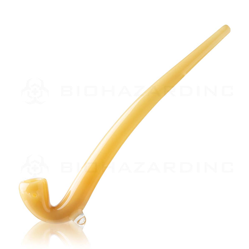 Hand Pipe | Gandalf Hand Pipe | 11" - Glass - Various Colors  Biohazard Inc Yellow  