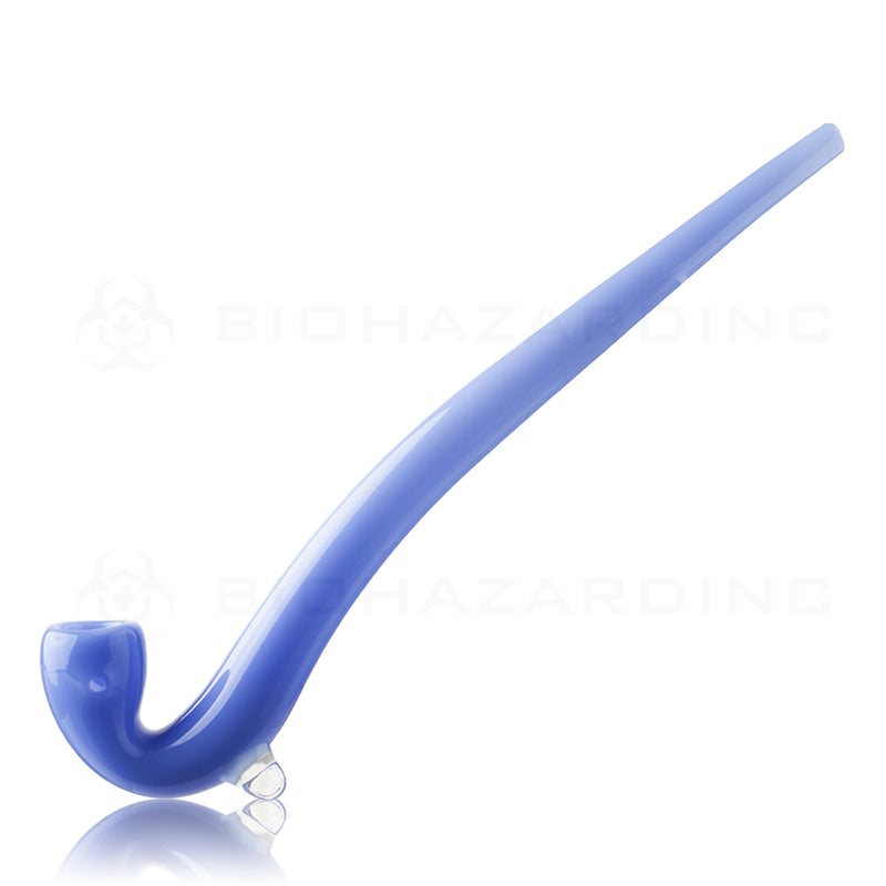 Hand Pipe | Gandalf Hand Pipe | 11" - Glass - Various Colors  Biohazard Inc Blue  