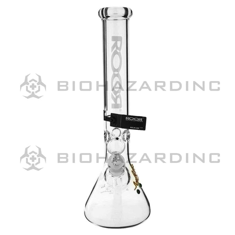 RooR® | Classic Beaker Water Pipe | 14" - 14mm - White Logo Glass Bong Roor   