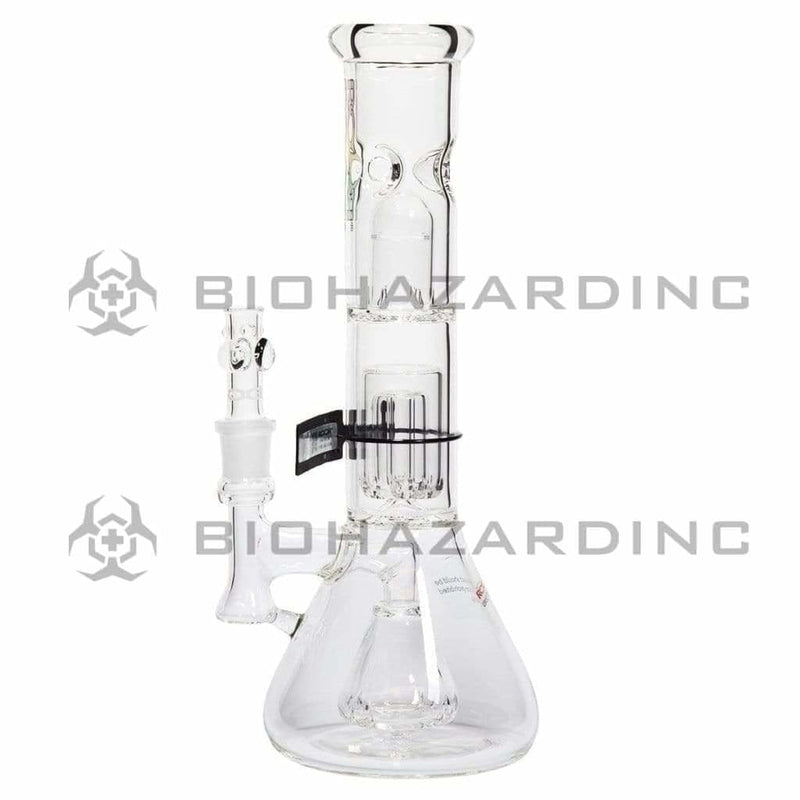 Roor® | Single Chamber Barrel Percolator w/ Splash Guard Stemless Beaker Water Pipe | 18" - 19mm - Various Colors Glass Bong Roor   