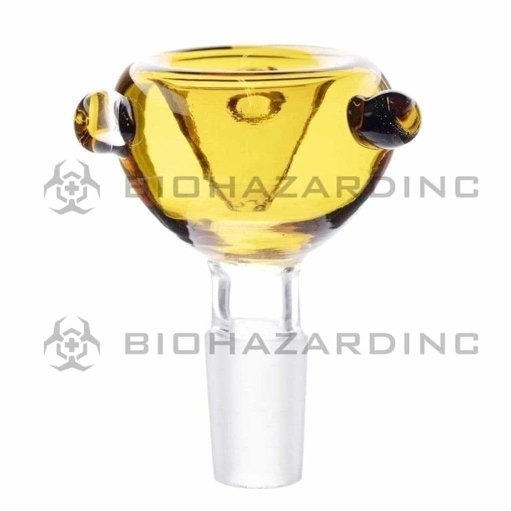 Bowl | Classic Bowl | 14mm - Various Colors Glass Bowl Biohazard Inc Amber  