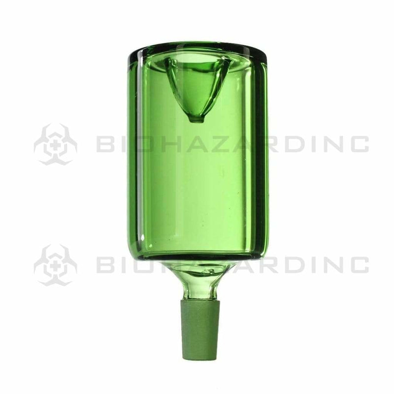 Bowl | Cylinder Bowl 50mm | 14mm - Various Colors Glass Bowl Biohazard Inc Green  
