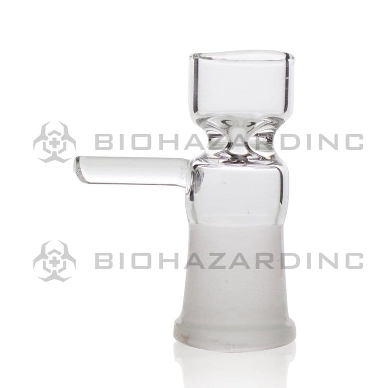 Bowl | Female Funnel Bowl w/ Handle | Clear - Various Sizes Glass Bowl Biohazard Inc 14mm  