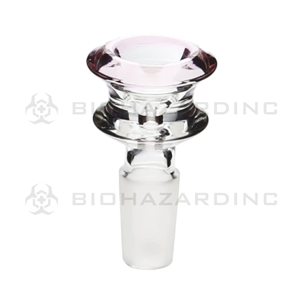 Bowl | Funnel Bowl | 14mm - Various Colors Glass Bowl Biohazard Inc Pink  