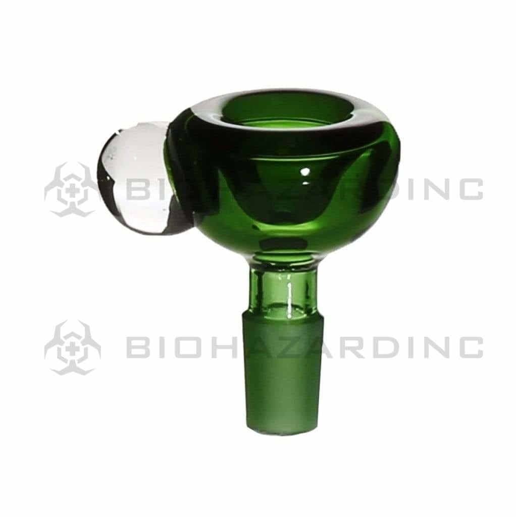 Bowl | Heavy Bowl | 14mm - Various Colors Glass Bowl Biohazard Inc Green  