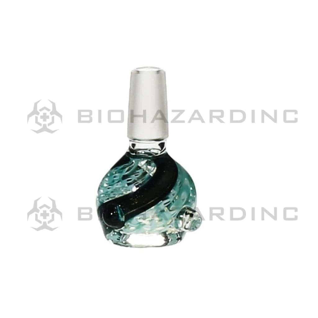 Bowl | Lattacino Dichro Bowl | 14mm - Assorted Colors Glass Bowl Biohazard Inc   