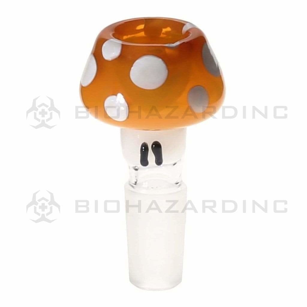 Novelty | Mushroom Bowl | 14mm - Various Colors Glass Bowl Biohazard Inc Yellow  