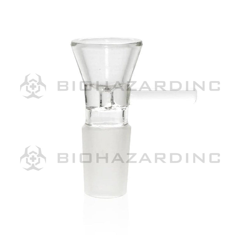 Bowl | Funnel Bowl w/ Handle | Clear - Various Sizes Glass Bowl Biohazard Inc 19mm  