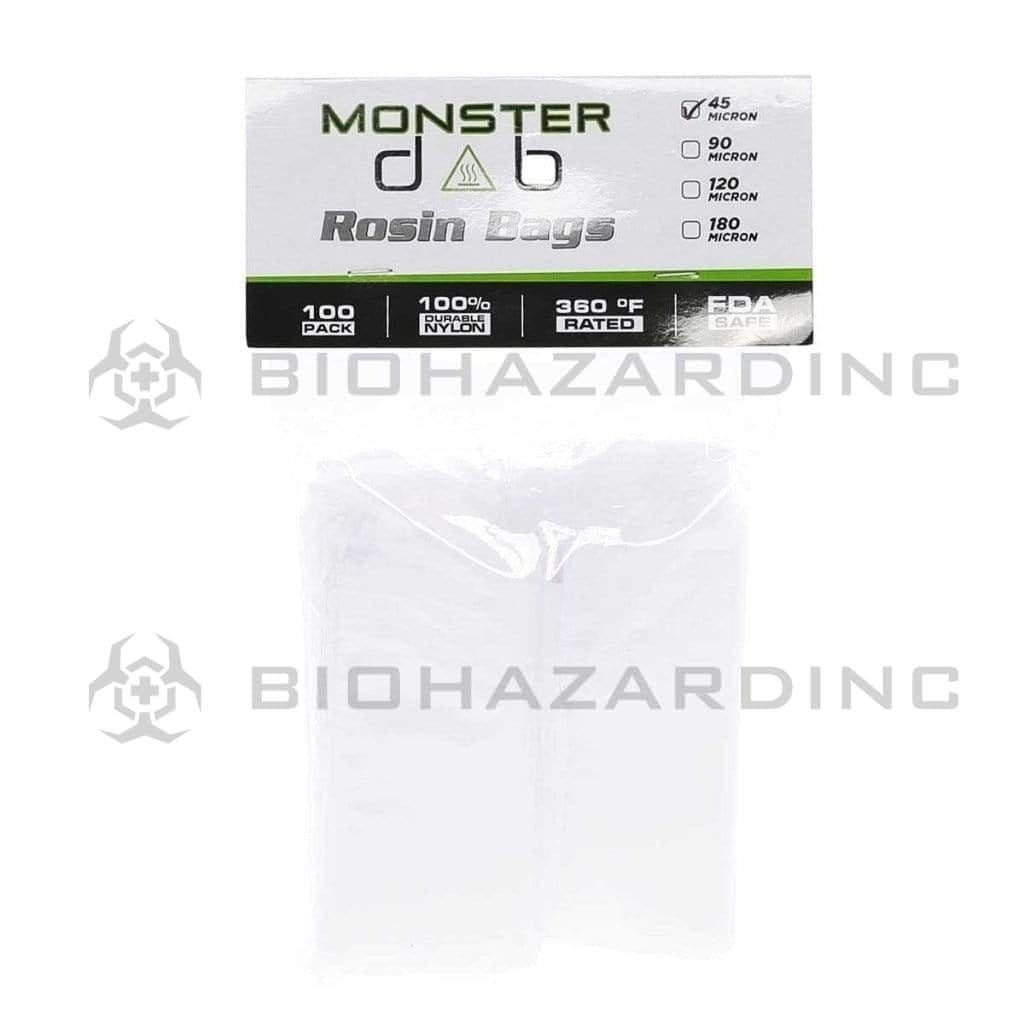 Monster Dab | Rosin Bags | 45μ - 2" x 10" - 100 Count Rosin Bag Monster Dab   