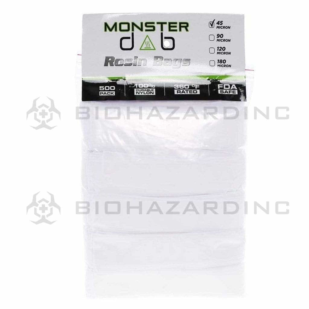 Monster Dab | Rosin Bags | 45μ - 2" x 10" - 500 Count Rosin Bag Monster Dab   