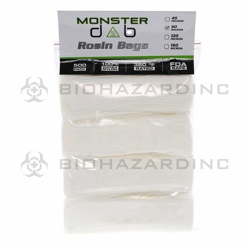 Monster Dab | Rosin Bags | 90μ - 2" x 10" - 500 Count Rosin Bag Monster Dab   