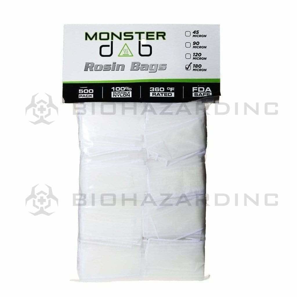 Monster Dab | Rosin Bags | 180μ - 2" x 4" - 500 Count Rosin Bag Monster Dab   