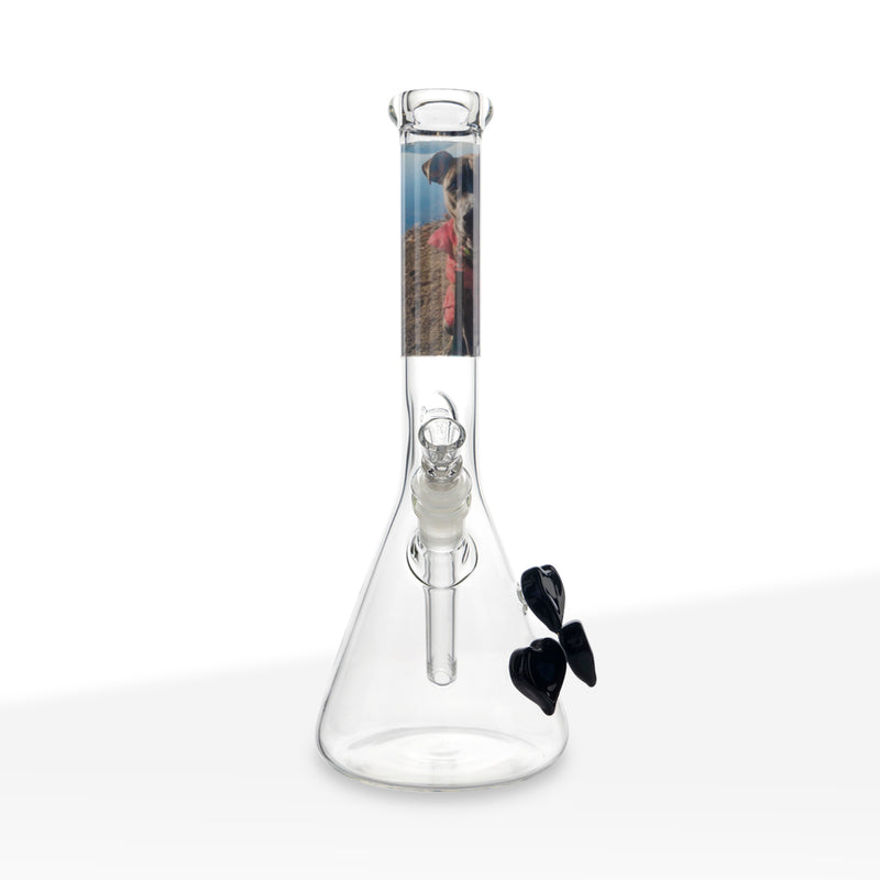 Custom BIO Glass | Heart Detailed Bong | 12" - 14mm - Various Colors Glass Bong Bio Glass   