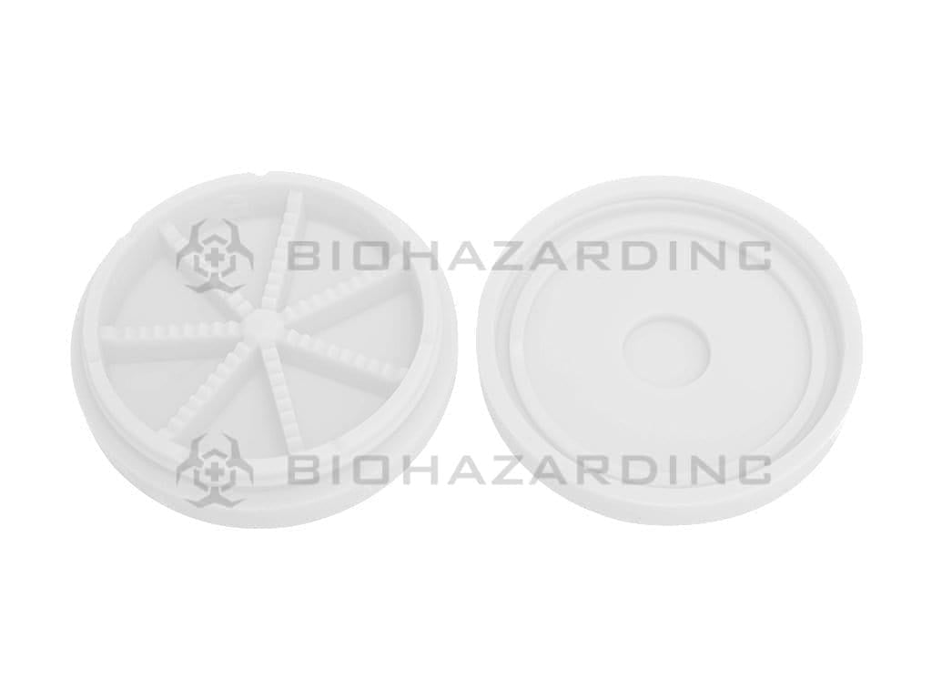 Concentrate Containers | Silicon Divider Pro w/ 7 Sections | 3" - White Concentrate Container Biohazard Inc   