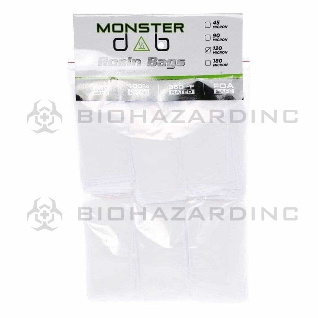 Monster Dab | Rosin Bags | 120μ - 3" x 6" - 500 Count Rosin Bag Monster Dab   