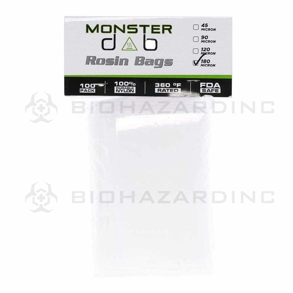 Monster Dab | Rosin Bags | 180μ - 3" x 6" - 100 Count Rosin Bag Monster Dab   