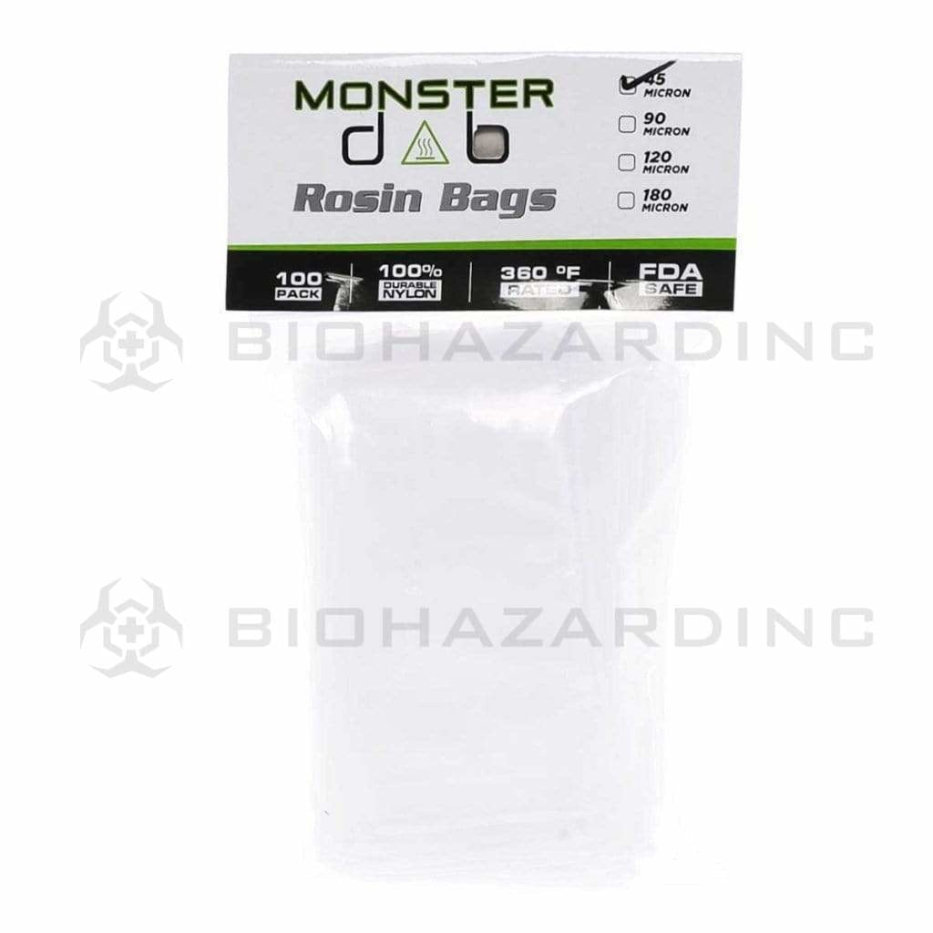 Monster Dab | Rosin Bags | 45μ - 3" x 6" - 100 Count Rosin Bag Monster Dab   