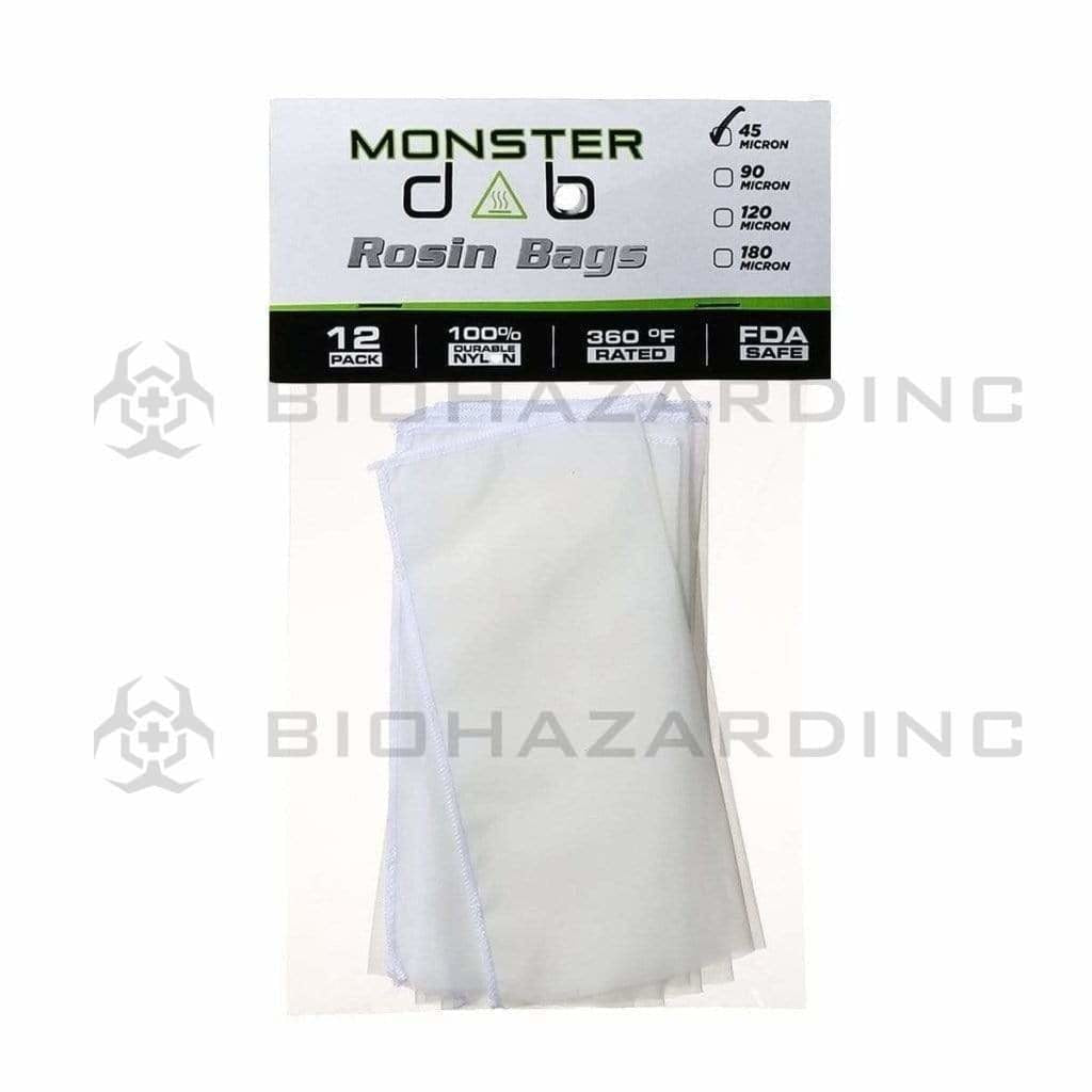 Monster Dab | Rosin Bags | 45μ - 3" x 6" - 12 Count Rosin Bag Monster Dab   