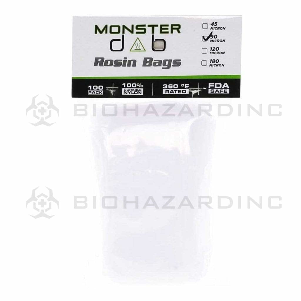 Monster Dab | Rosin Bags | 90μ - 3" x 6" - 100 Count Rosin Bag Monster Dab   