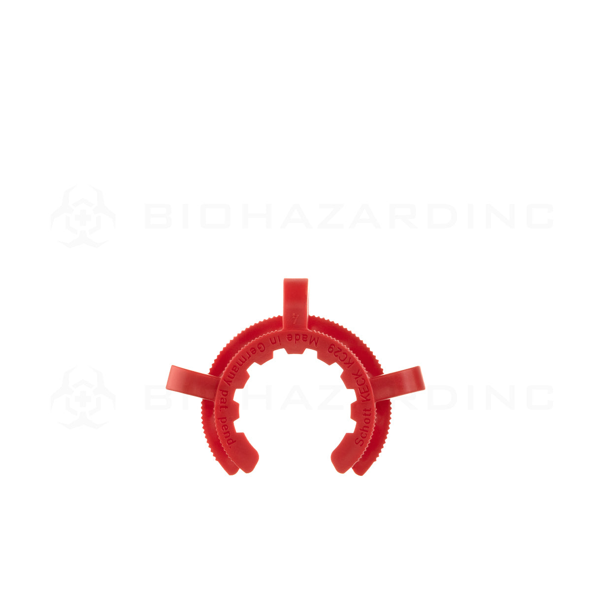 Keck Clips | for Conical Joints - 29.2mm | Red  Biohazard Inc   