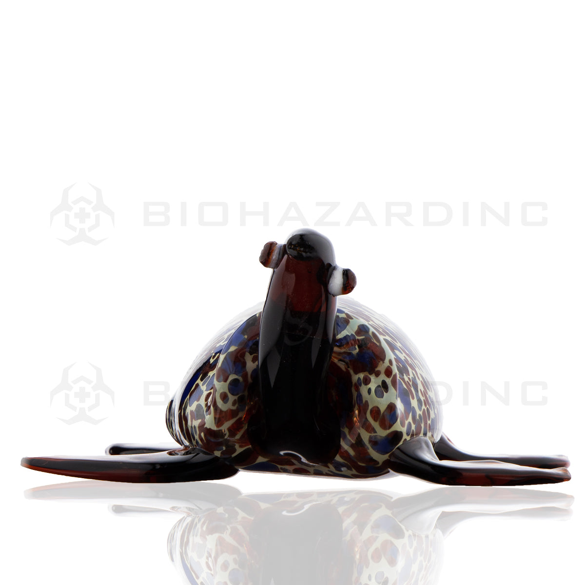 Novelty | Turtle Glass Hand Pipe | 5" - Glass - Brown Novelty Hand Pipe Biohazard Inc   