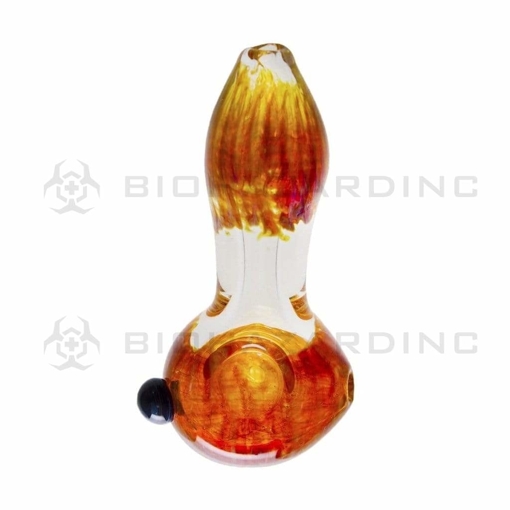 Hand Pipe | Queen Bee Glass | 4" - Glass - Assorted Colors Glass Hand Pipe Biohazard Inc   