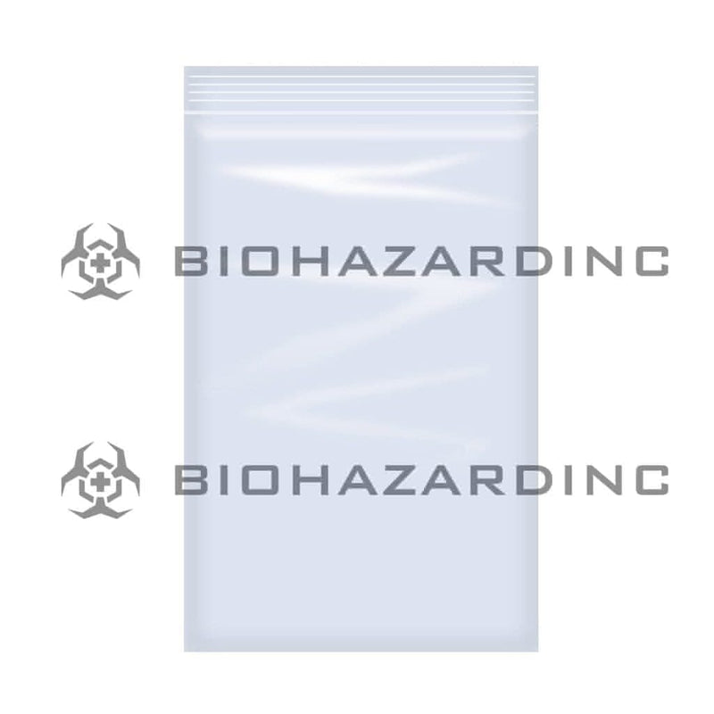 Zip Lock | Plastic Zip Lock Baggies | 4" x 6" - Clear - 1000 Count Storage Bag Biohazard Inc   