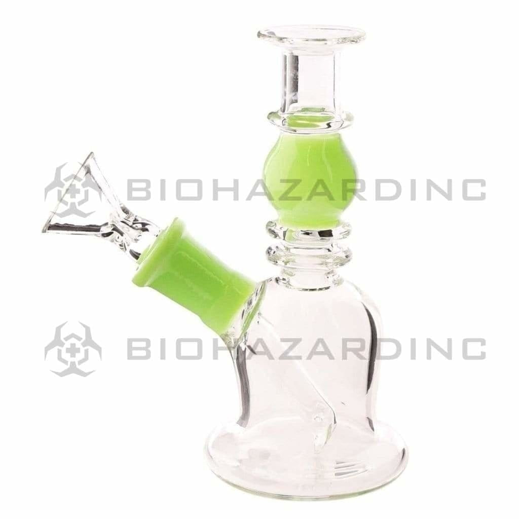 Water Pipe | Double Maria Straight Bong | 5" - 14mm - Various Colors Dab Rig Biohazard Inc Slyme  