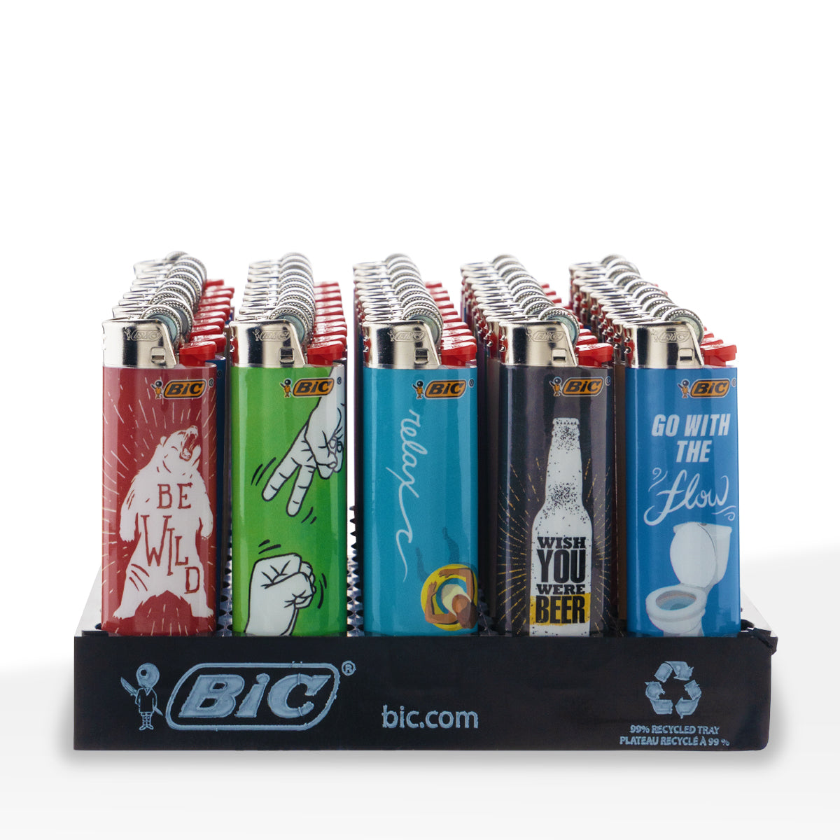 BIC® | 'Retail Display' Cutting Edge Special Edition Lighters | 50 Count Lighters BIC   