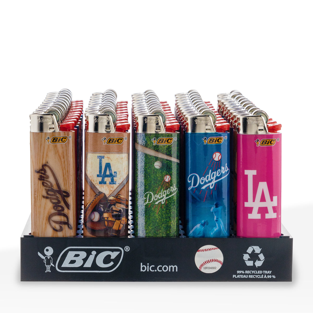 BIC® | 'Retail Display' MLB LA Dodgers Special Edition Lighters | 50 Count Lighters BIC   