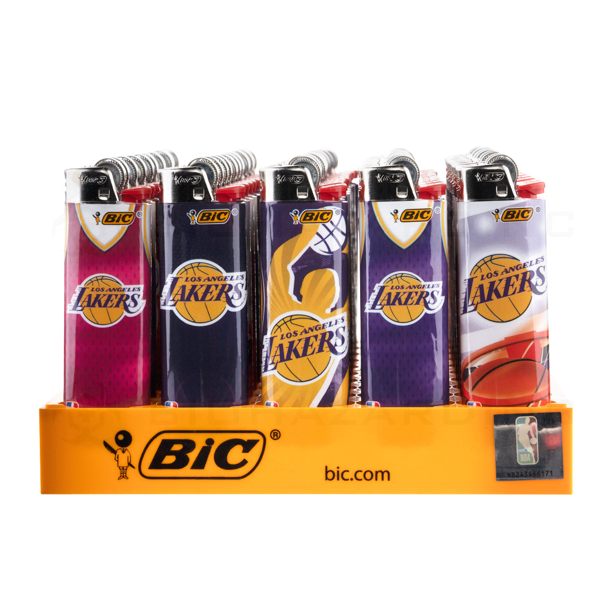 BIC® | 'Retail Display' NBA L.A. Lakers Special Edition Lighters | 50 Count Lighters BIC   