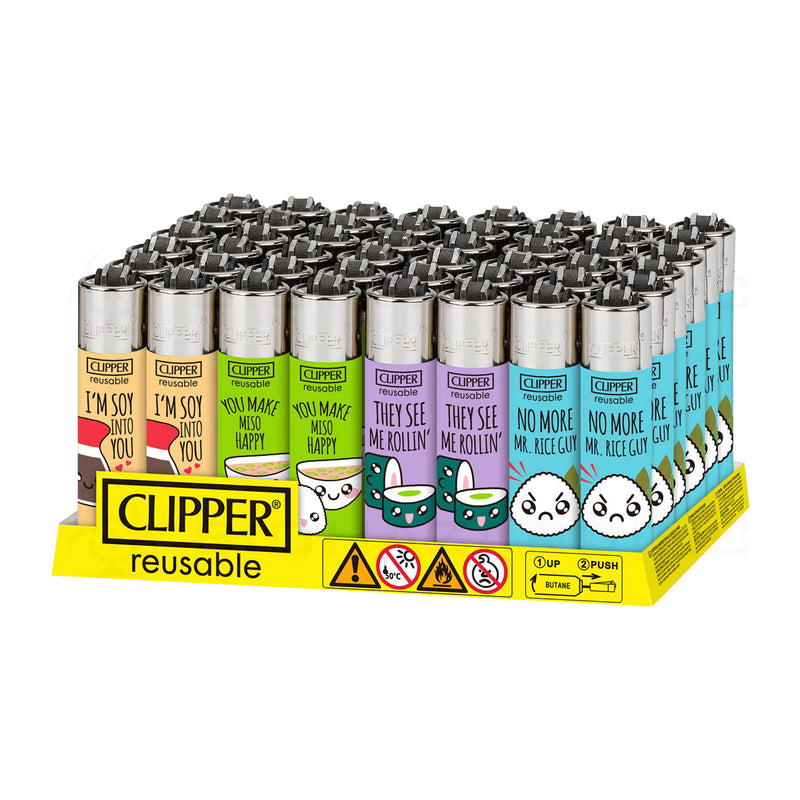 Clipper® | 'Retail Display' Sushi Fun Lighters | 48 Count Lighters Clipper   