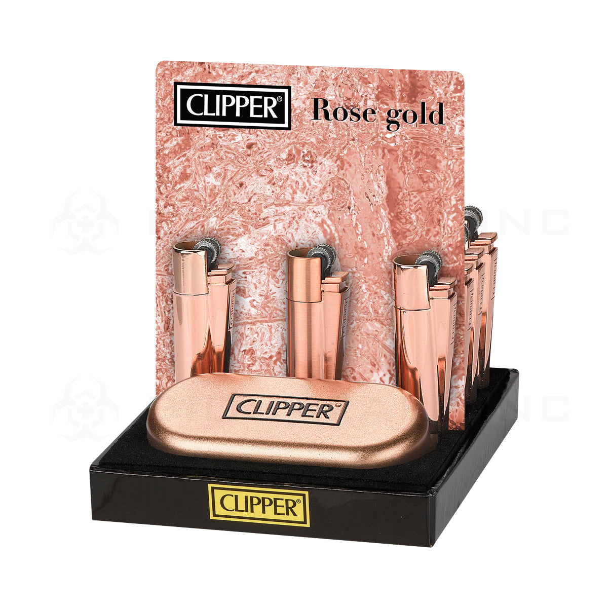 Clipper® | 'Retail Display' Metal Series | Rose Gold - 12 Count Lighters Clipper   