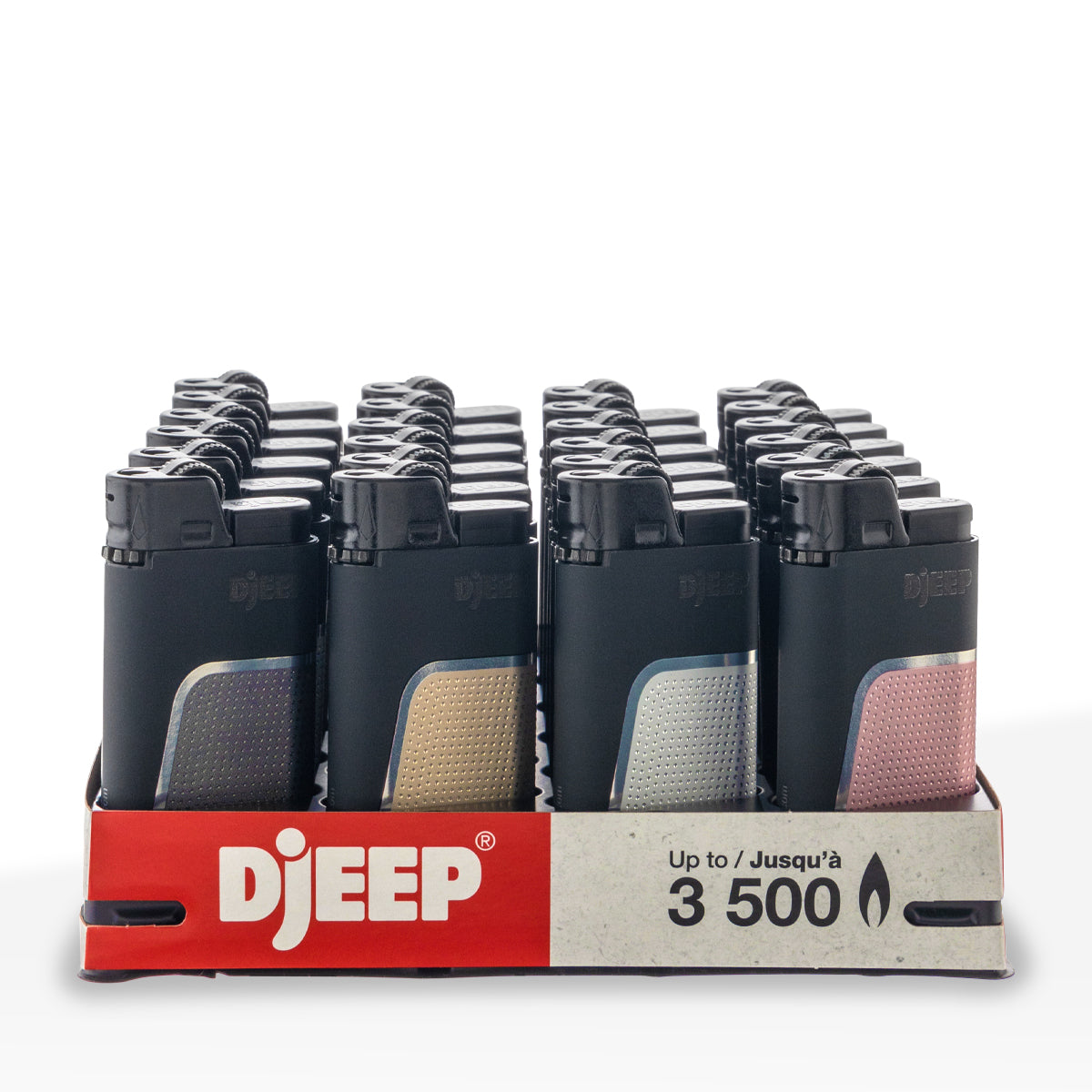 DJEEP Lighters 'Retail Display' Bold 24 Count