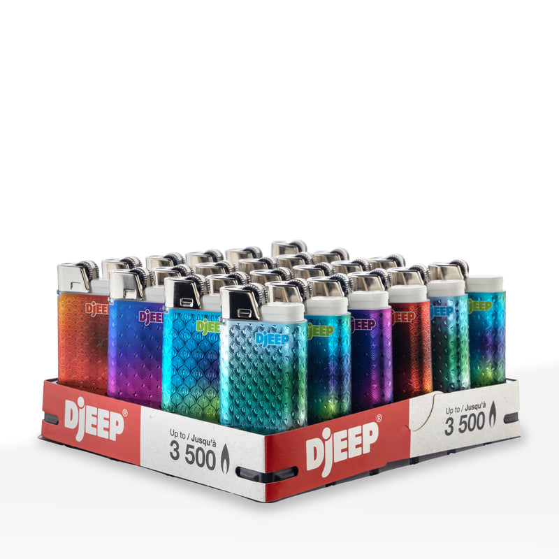 DJEEP Lighters |  'Retail Display' Ombre | 24 Count Lighters DJEEP   
