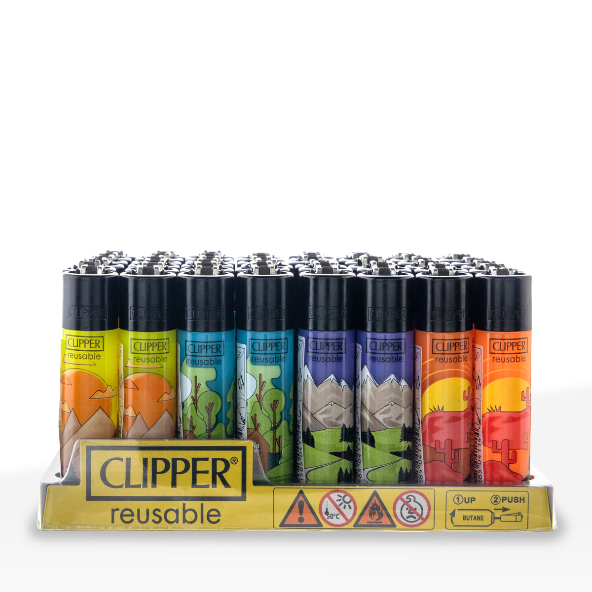 Clipper® | 'Retail Display' Travelers Lighters | 48 Count Lighters Clipper   