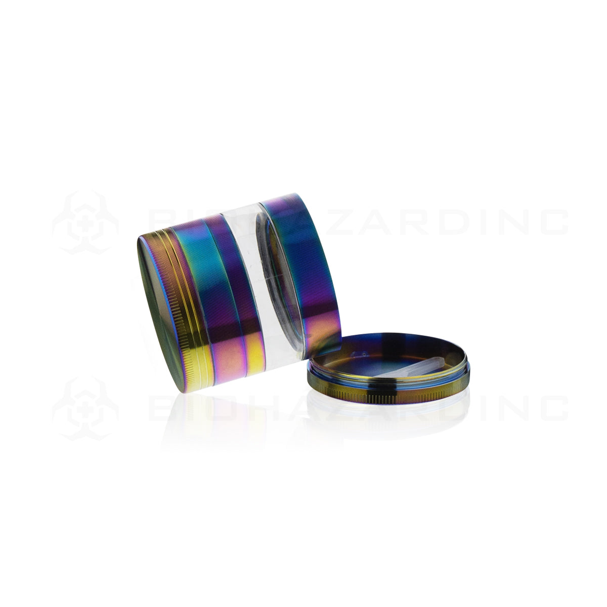 Grinder | Aluminum Magnetic Herb Grinder | 4 Piece - 52mm - Rainbow  Biohazard Inc   