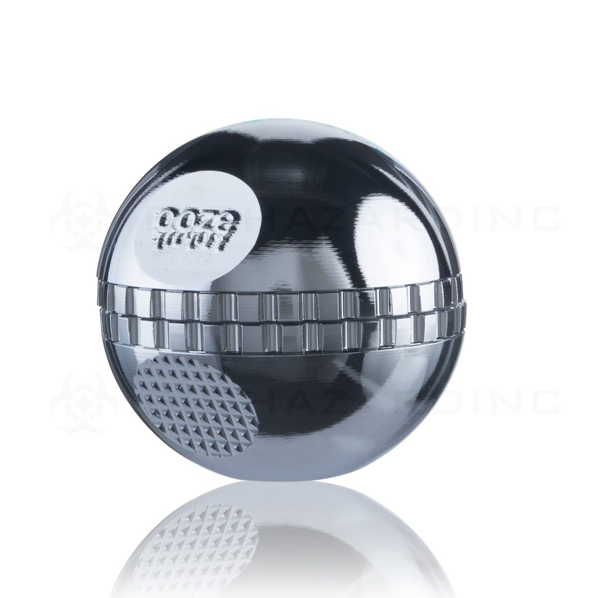 OOZE Grinder | Saturn Globe Magnetic 50mm Grinder | 4 Piece - Chrome Metal Grinder Ooze   
