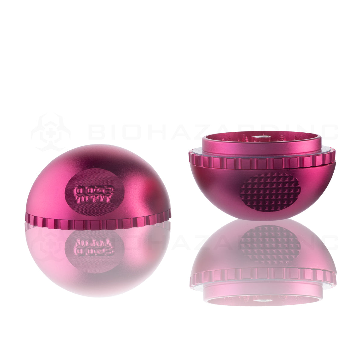 OOZE® | Saturn Globe Magnetic Grinder | 4 Piece - Pink Metal Grinder Ooze   