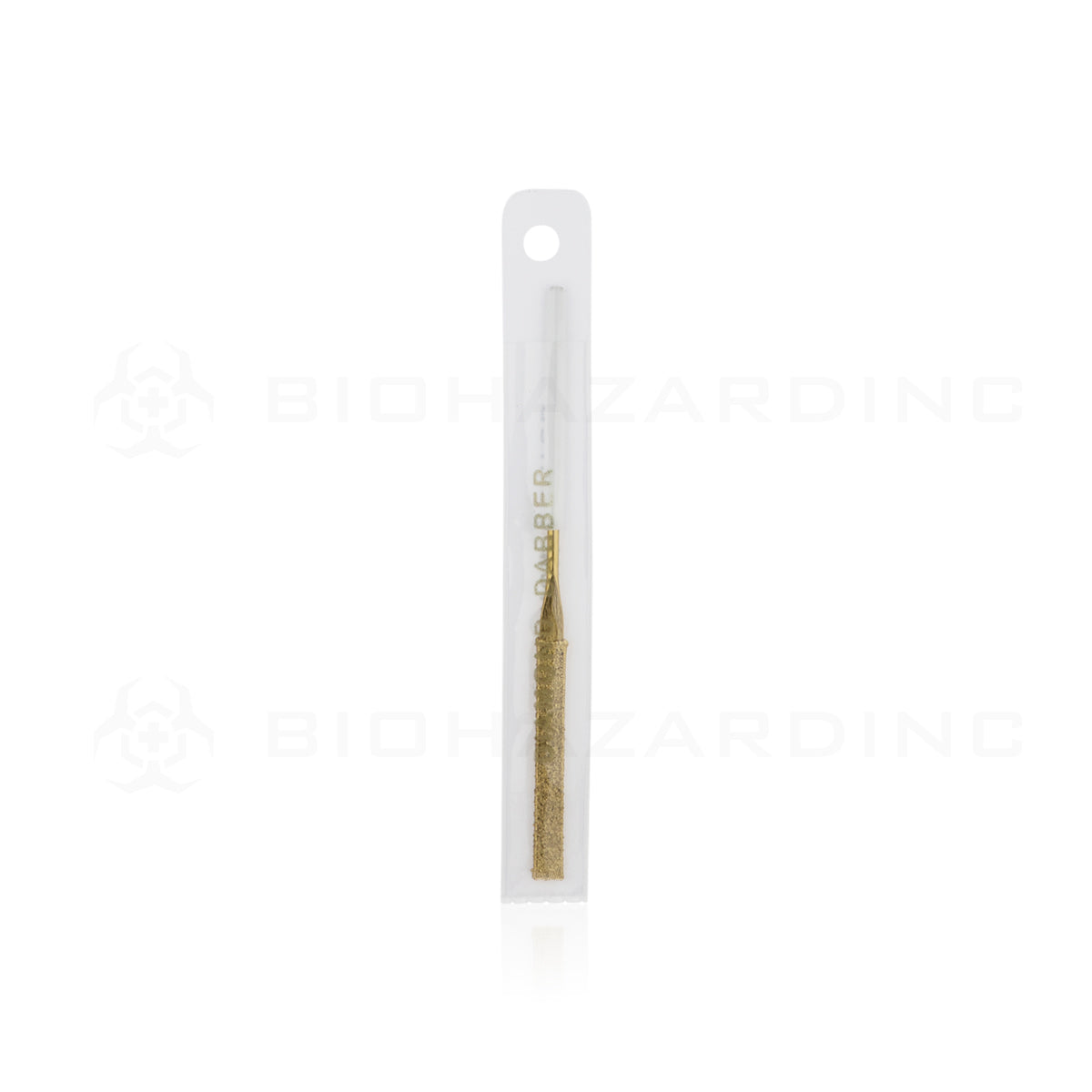 Dab Tools | Diamond Plated Dab Tool | ?" - Metal - White Dab Stick Tool Biohazard Inc   