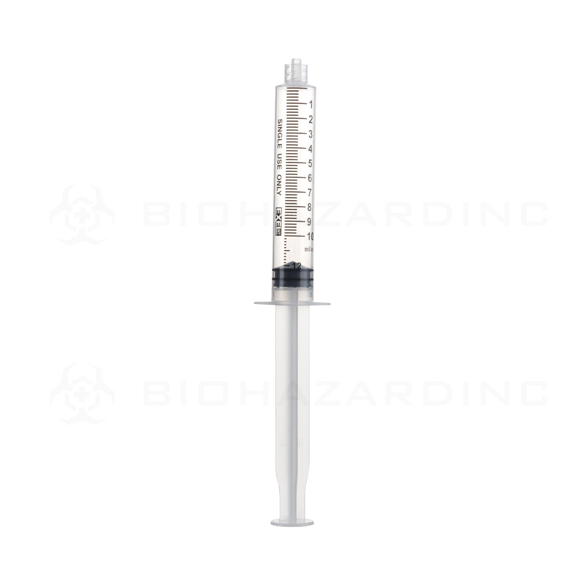 Luer Lock | Concentrate Plastic Syringe | 10ml - 1ml Increments - 100 Count Syringe Biohazard Inc   