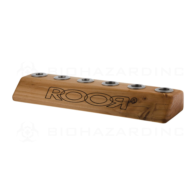 RooR® | Wooden Bowl Holder | 14mm/19mm - 6 Hole - Light Wood  Roor   
