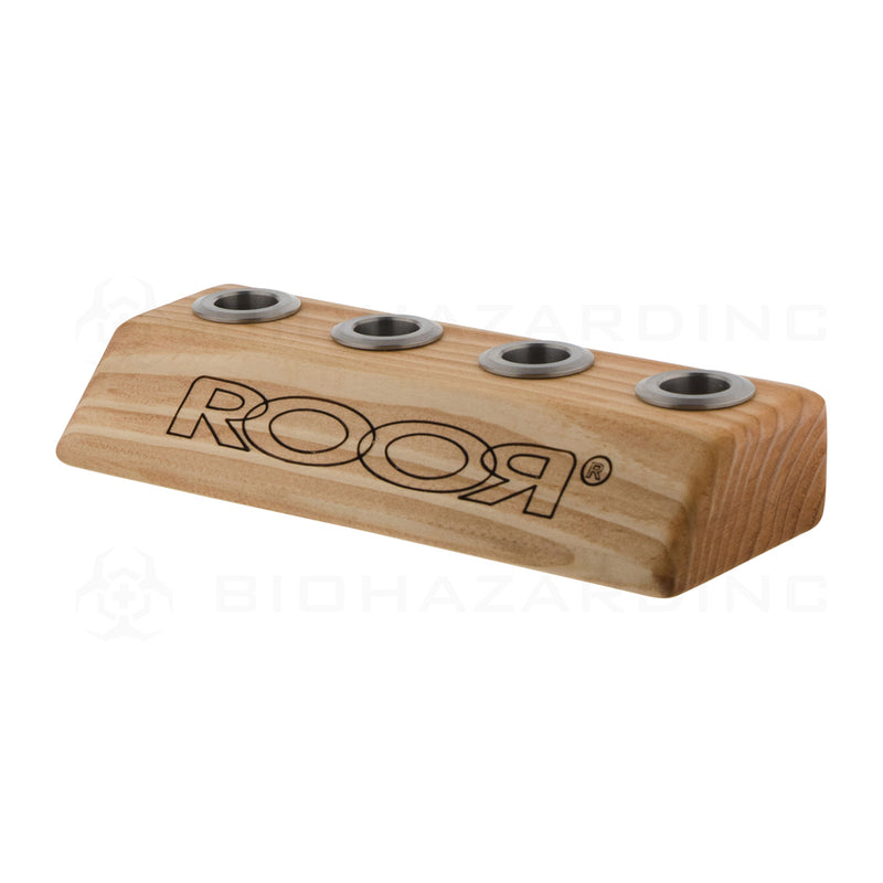 RooR® | Wooden Bowl Holder | 19mm - 4 Hole - Light Wood  Roor   